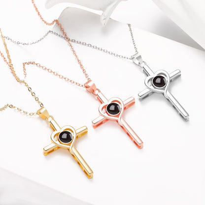Cross Heart NKL สร้อยคอรูปถ่ายส่วนตัว