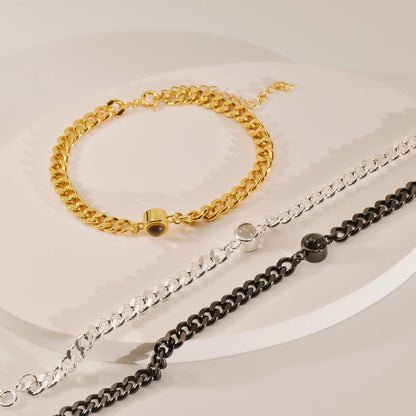 Cuban BRC สร้อยข้อมือรูปภาพเฉพาะตัว