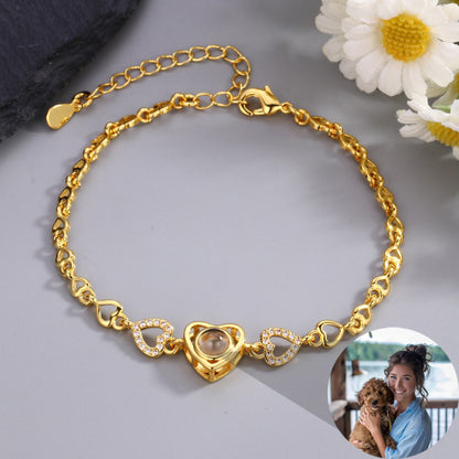 Heart Link BRC สร้อยข้อมือรูปภาพเฉพาะตัว