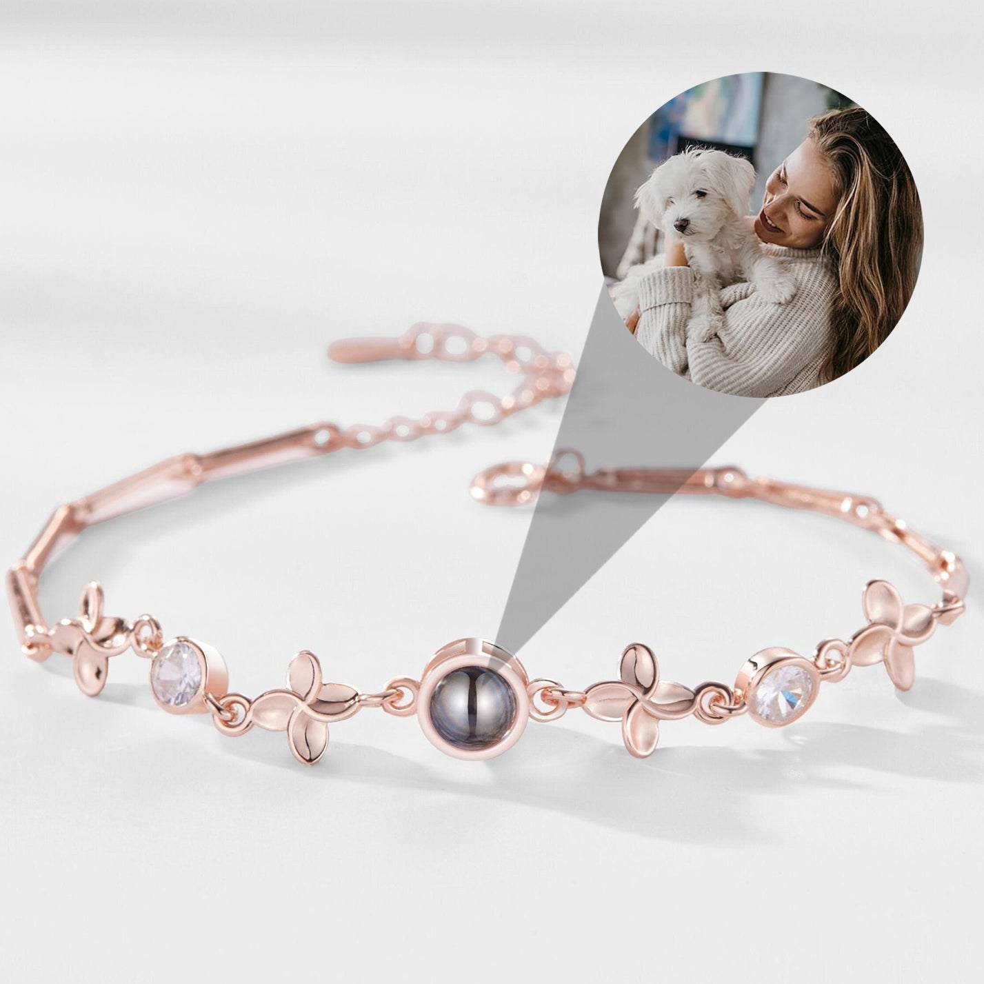 Leaf BRC สร้อยข้อมือรูปภาพเฉพาะตัว