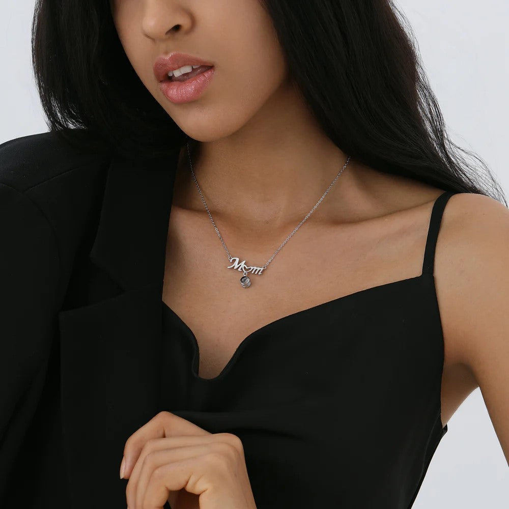 Love Mom NKL สร้อยคอรูปถ่ายส่วนตัว