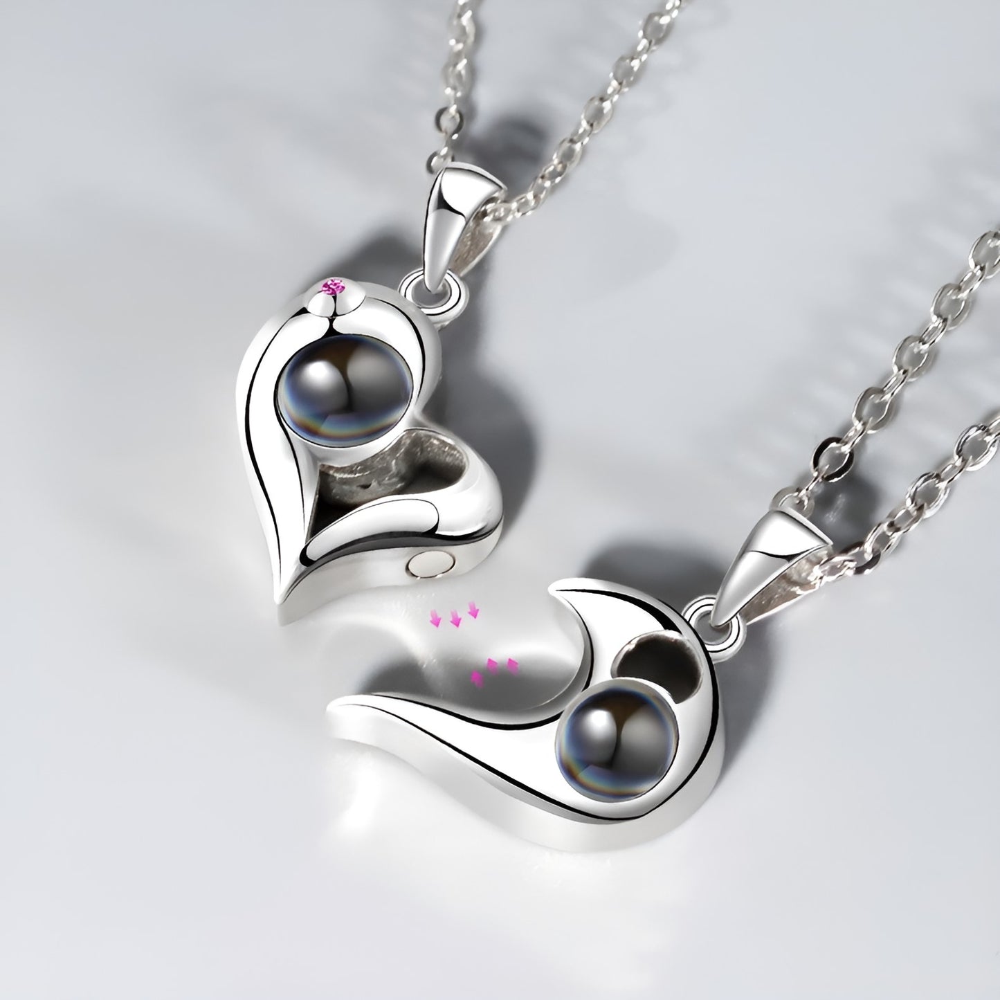 Magnet Heart NKL สร้อยคอรูปถ่ายส่วนตัว