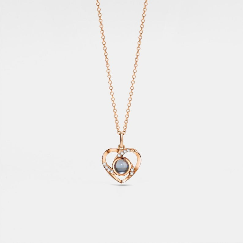 Rotating NKL สร้อยคอรูปถ่ายส่วนตัว