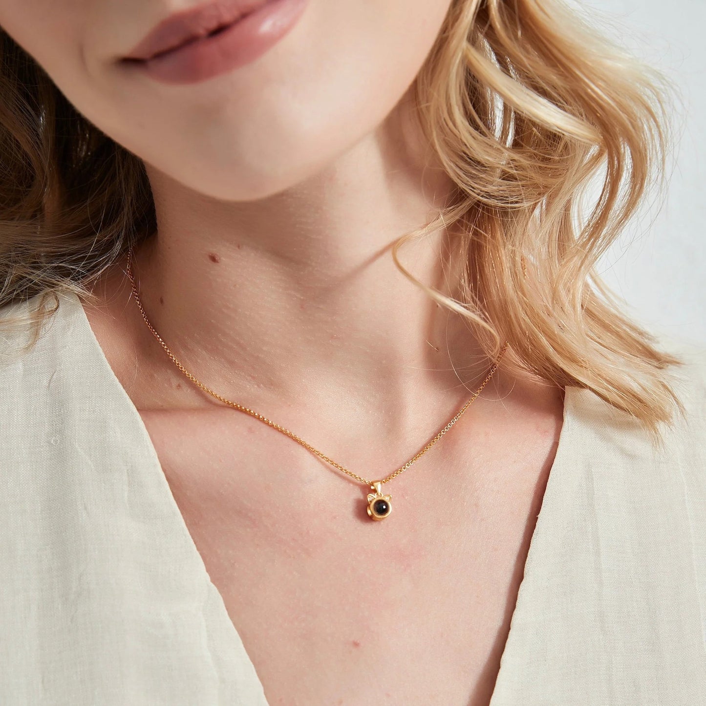 Shiny Cat NKL สร้อยคอรูปถ่ายส่วนตัว