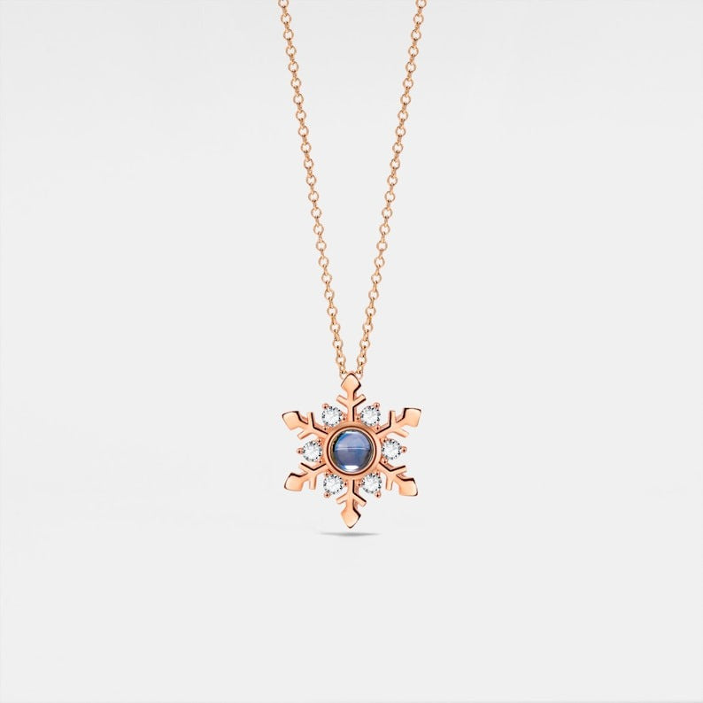 Snowflake NKL สร้อยคอรูปถ่ายส่วนตัว