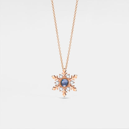 Snowflake NKL สร้อยคอรูปถ่ายส่วนตัว