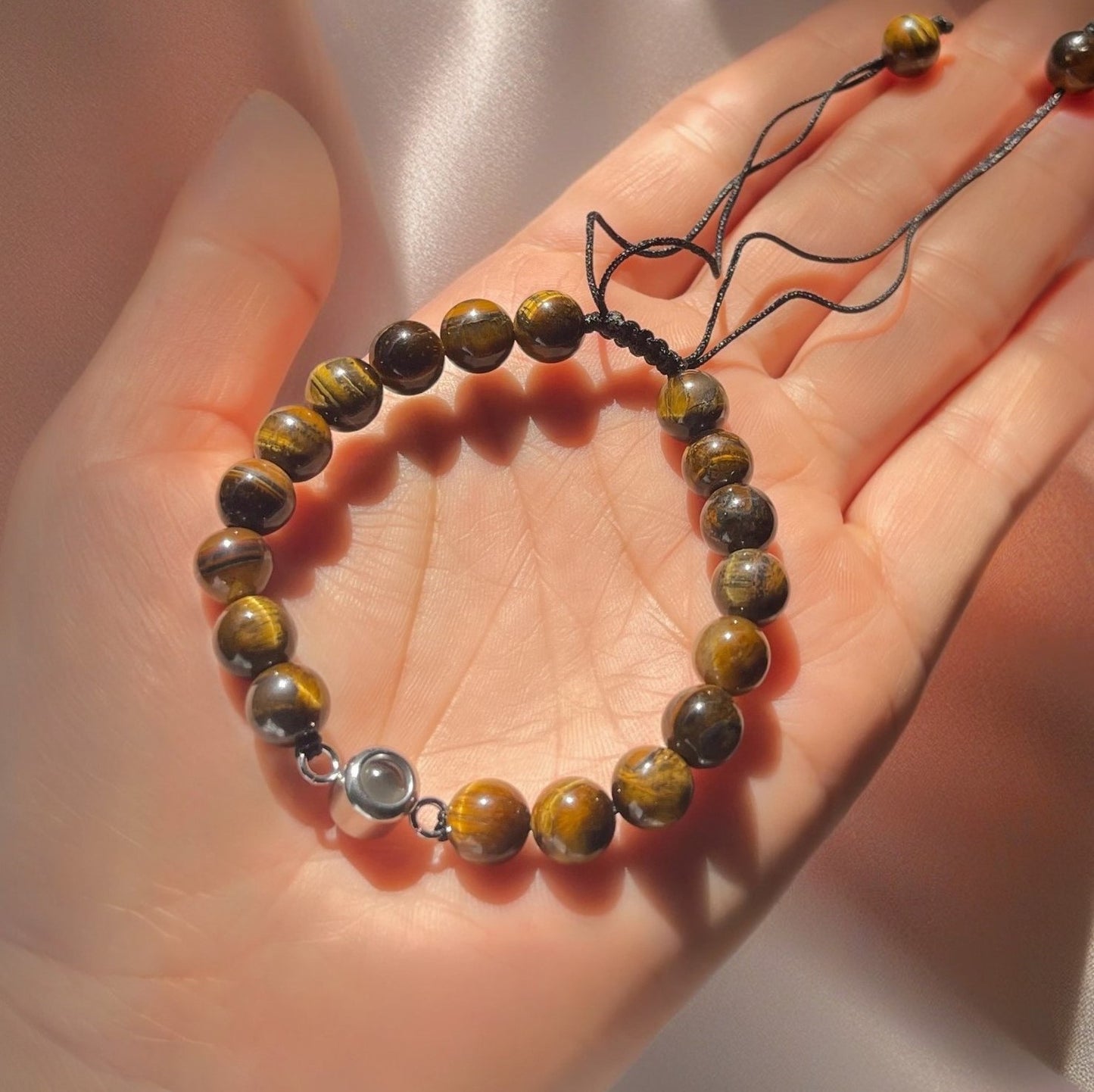 Wood Beads BRC สร้อยข้อมือรูปภาพเฉพาะตัว