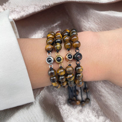 Wood Beads BRC สร้อยข้อมือรูปภาพเฉพาะตัว